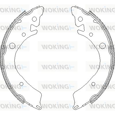 WOKING Тормозные колодки Z4084.00