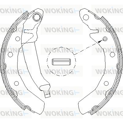 WOKING Тормозные колодки Z4086.00