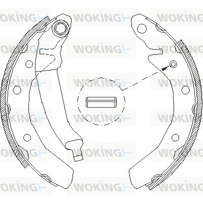 WOKING stabdžių trinkelių komplektas Z4086.01