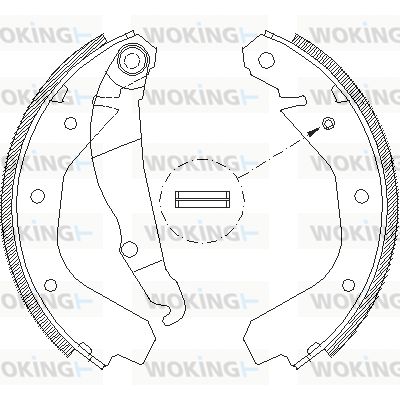 WOKING Комплект тормозных колодок Z4088.00