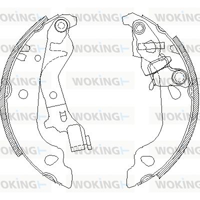 WOKING Тормозные колодки Z4099.00