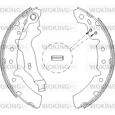 WOKING Тормозные колодки Z4131.00