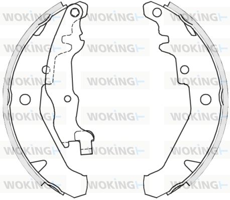 WOKING stabdžių trinkelių komplektas Z4139.01