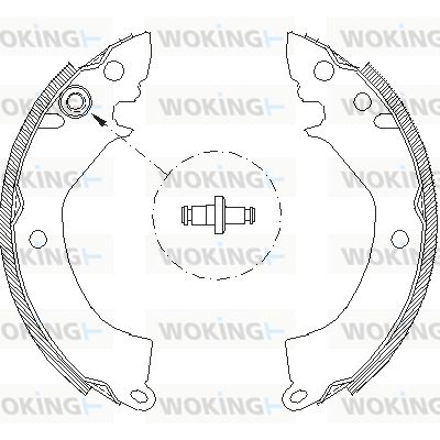 WOKING Тормозные колодки Z4157.00