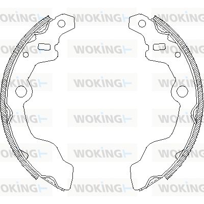 WOKING Тормозные колодки Z4164.00