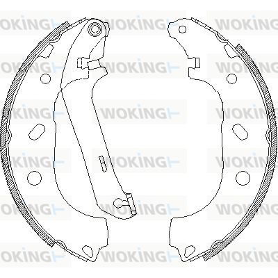 WOKING stabdžių trinkelė Z4170.00