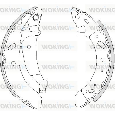 WOKING stabdžių trinkelių komplektas Z4194.01