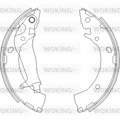 WOKING stabdžių trinkelė Z4203.00