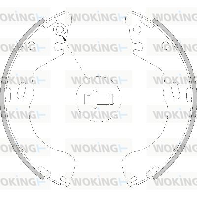 WOKING stabdžių trinkelė Z4210.00