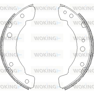 WOKING stabdžių trinkelių komplektas Z4211.00