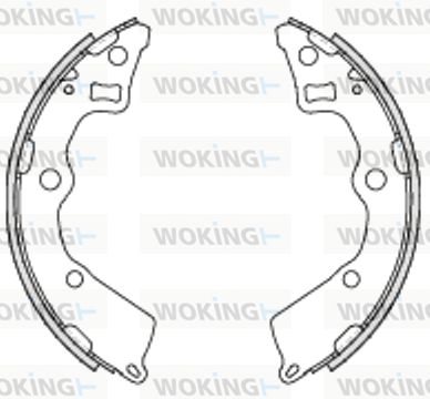 WOKING Тормозные колодки Z4225.00