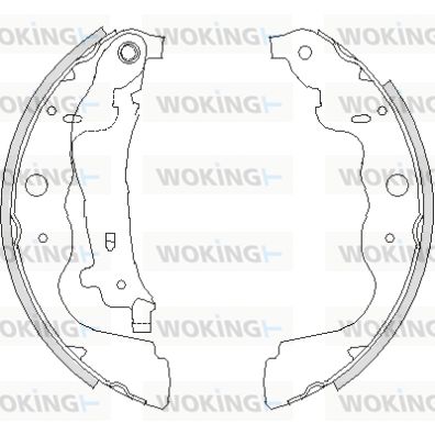 WOKING stabdžių trinkelė Z4237.00