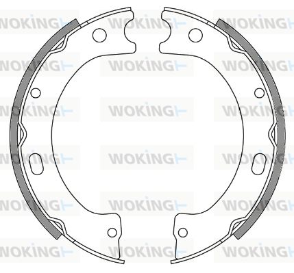 WOKING Комплект тормозных колодок, стояночная тормозная с Z4243.00