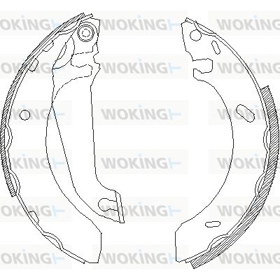 WOKING Тормозные колодки Z4304.00