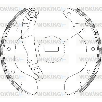 WOKING stabdžių trinkelė Z4307.00