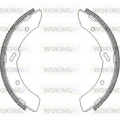 WOKING Комплект тормозных колодок Z4313.00