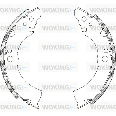 WOKING Комплект тормозных колодок Z4331.00