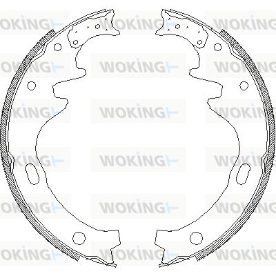 WOKING stabdžių trinkelių komplektas Z4335.00