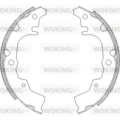 WOKING Комплект тормозных колодок Z4340.00