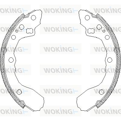 WOKING stabdžių trinkelė Z4344.00