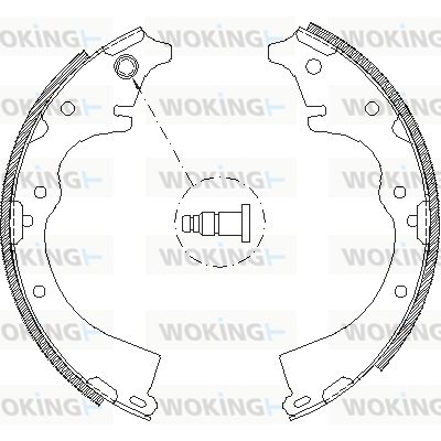 WOKING stabdžių trinkelių komplektas Z4360.01