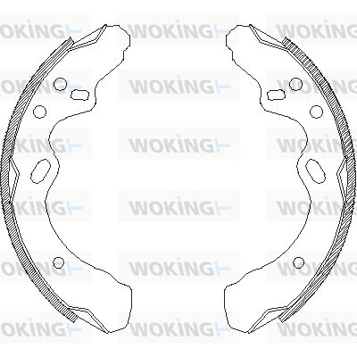 WOKING stabdžių trinkelių komplektas Z4366.00