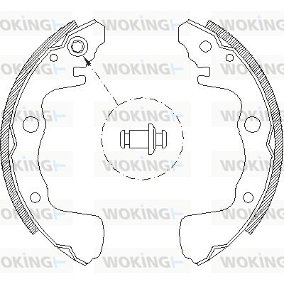 WOKING stabdžių trinkelių komplektas Z4373.00