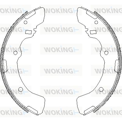 WOKING stabdžių trinkelių komplektas Z4379.00