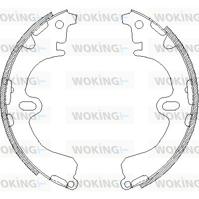 WOKING stabdžių trinkelė Z4380.00