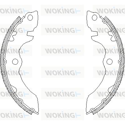 WOKING stabdžių trinkelių komplektas Z4392.00