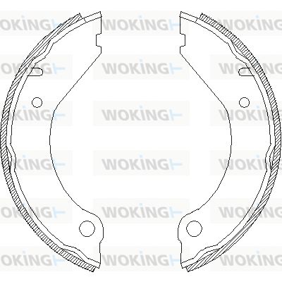 WOKING Stabdžių trinkelė, stovėjimo stabdys Z4399.00