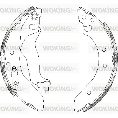 WOKING stabdžių trinkelė Z4400.00