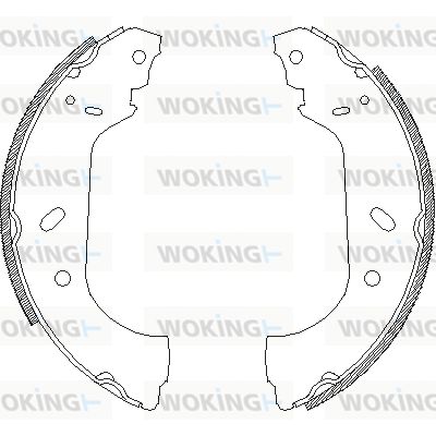 WOKING stabdžių trinkelė Z4417.00