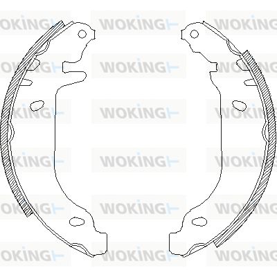 WOKING stabdžių trinkelių komplektas Z4506.00