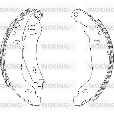 WOKING Комплект тормозных колодок Z4506.01