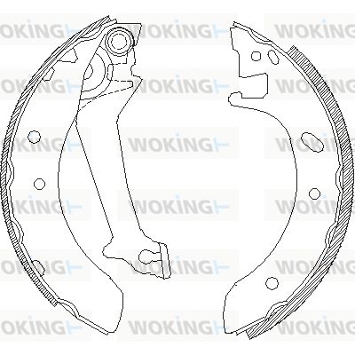 WOKING stabdžių trinkelių komplektas Z4512.00