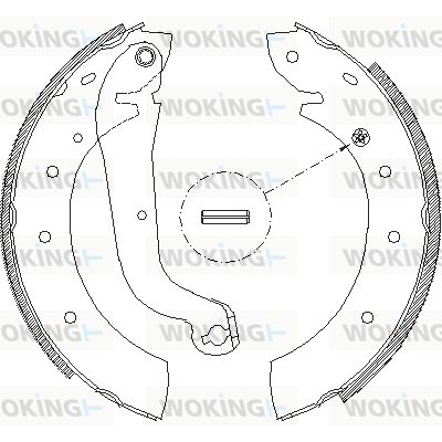 WOKING Тормозные колодки Z4514.00