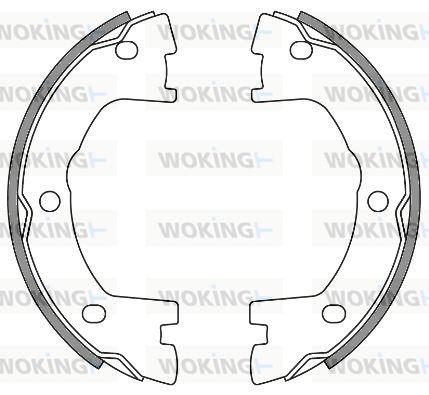 WOKING Барабанная тормозная колодка, стояночный тормоз Z4640.00