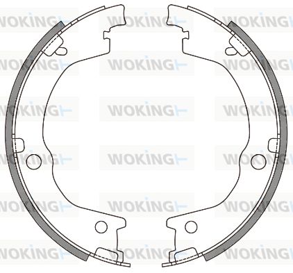 WOKING Stabdžių trinkelė, stovėjimo stabdys Z4644.00