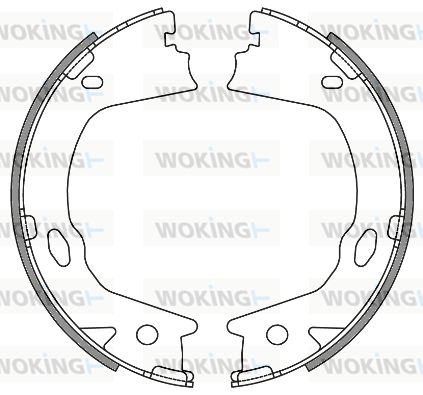 WOKING Барабанная тормозная колодка, стояночный тормоз Z4657.00