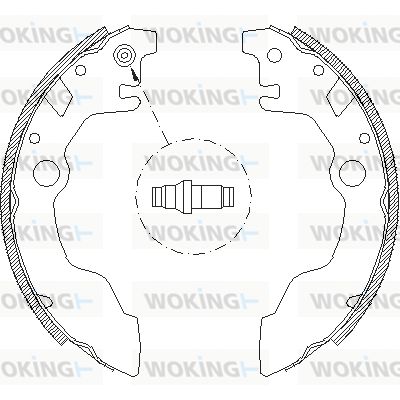 WOKING Комплект тормозных колодок Z4661.00