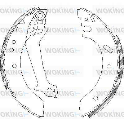 WOKING stabdžių trinkelė Z4670.00