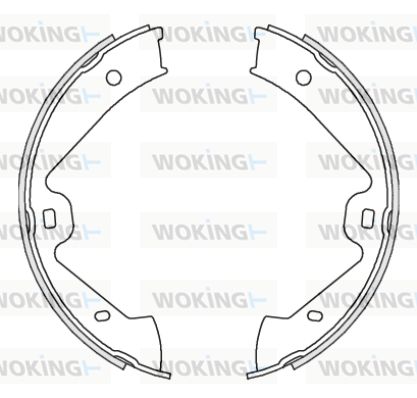 WOKING Stabdžių trinkelė, stovėjimo stabdys Z4675.00