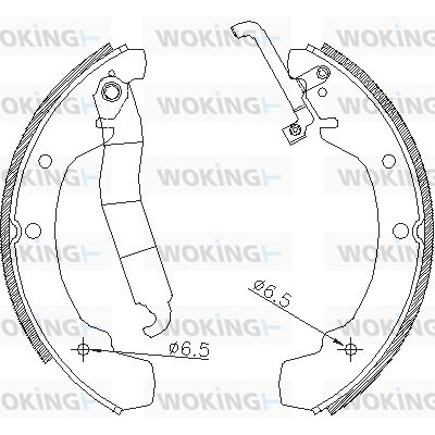 WOKING stabdžių trinkelių komplektas Z4688.00