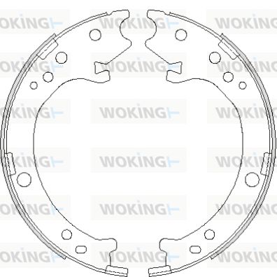 WOKING Stabdžių trinkelė, stovėjimo stabdys Z4690.00