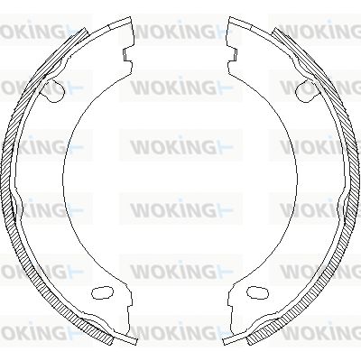 WOKING Stabdžių trinkelė, stovėjimo stabdys Z4696.00