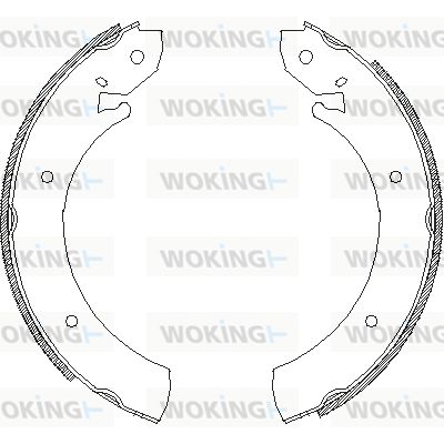 WOKING Тормозные колодки Z4701.00