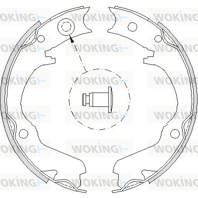 WOKING Stabdžių trinkelė, stovėjimo stabdys Z4734.00