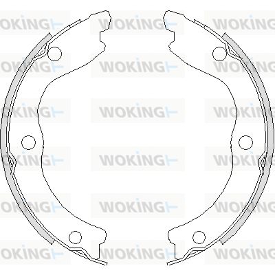 WOKING Барабанная тормозная колодка, стояночный тормоз Z4736.00