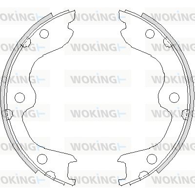 WOKING Stabdžių trinkelė, stovėjimo stabdys Z4738.00